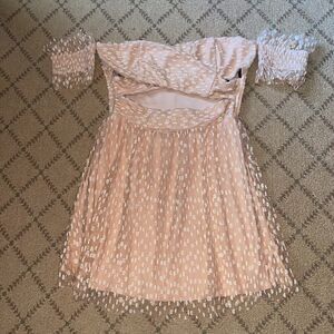 Marjorelle strapless floral lace NWOT M